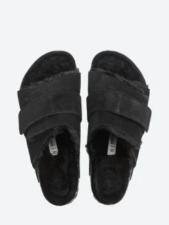 Birkenstock - Kyoto Shearling in Black Suede