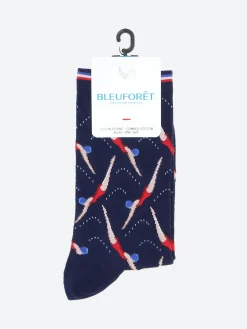 Bleuforêt - Llama Socks in Ink Blue