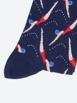 Bleuforêt - Llama Socks in Ink Blue