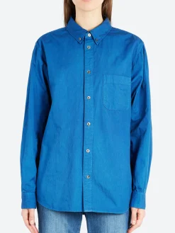 Blue Blue Japan - Fine Oxford Honnai Button-Down Shirt in Indigo