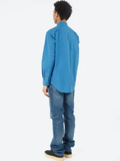 Blue Blue Japan - Organic Cotton Regular Collar Shirt in Indigo