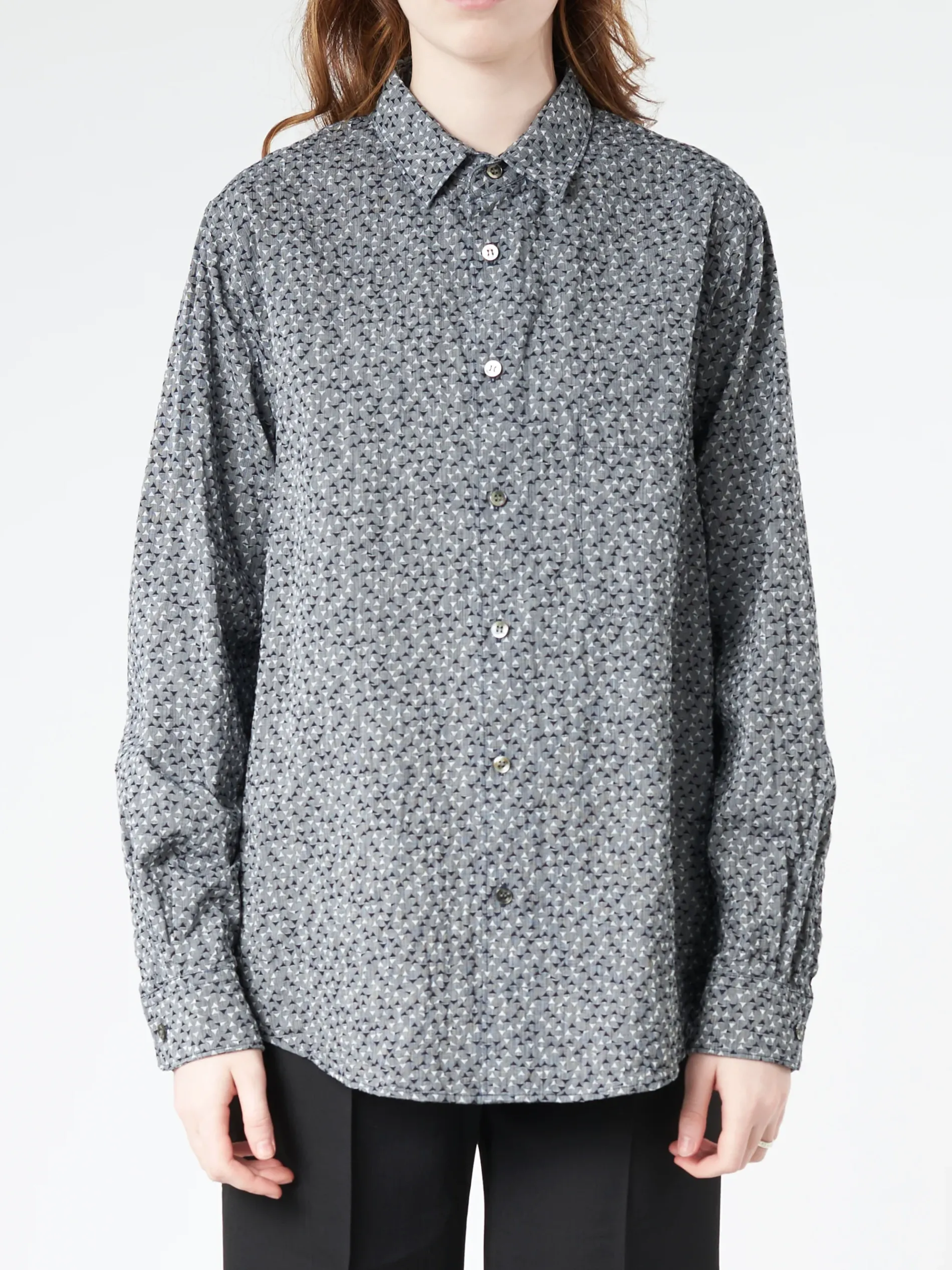 Blue Blue Japan - Yama-komon Shirt in Indigo