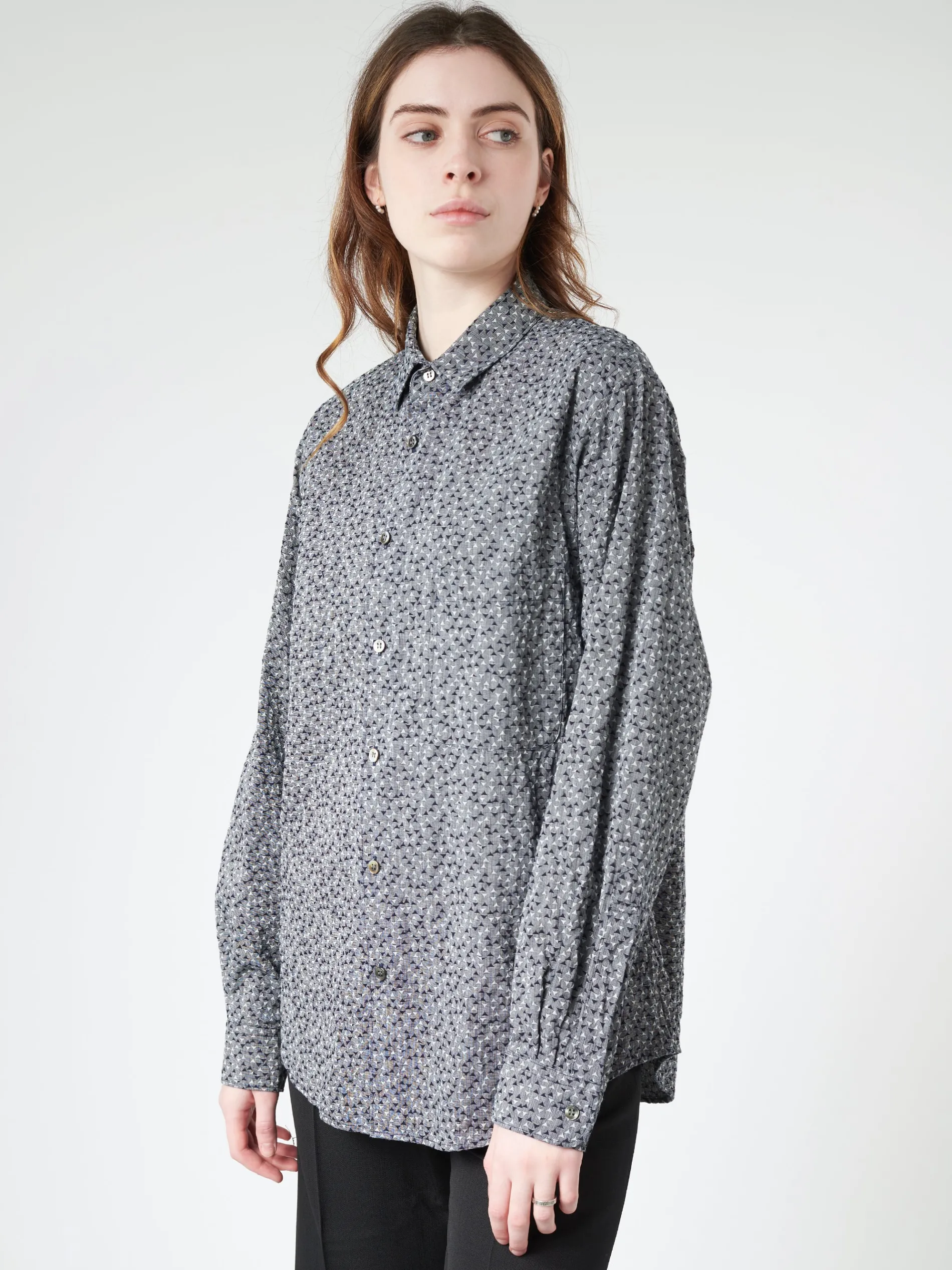 Blue Blue Japan - Yama-komon Shirt in Indigo