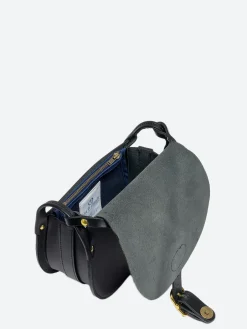 Blue de Chauffe - Diane M Saddle Bag in Noir