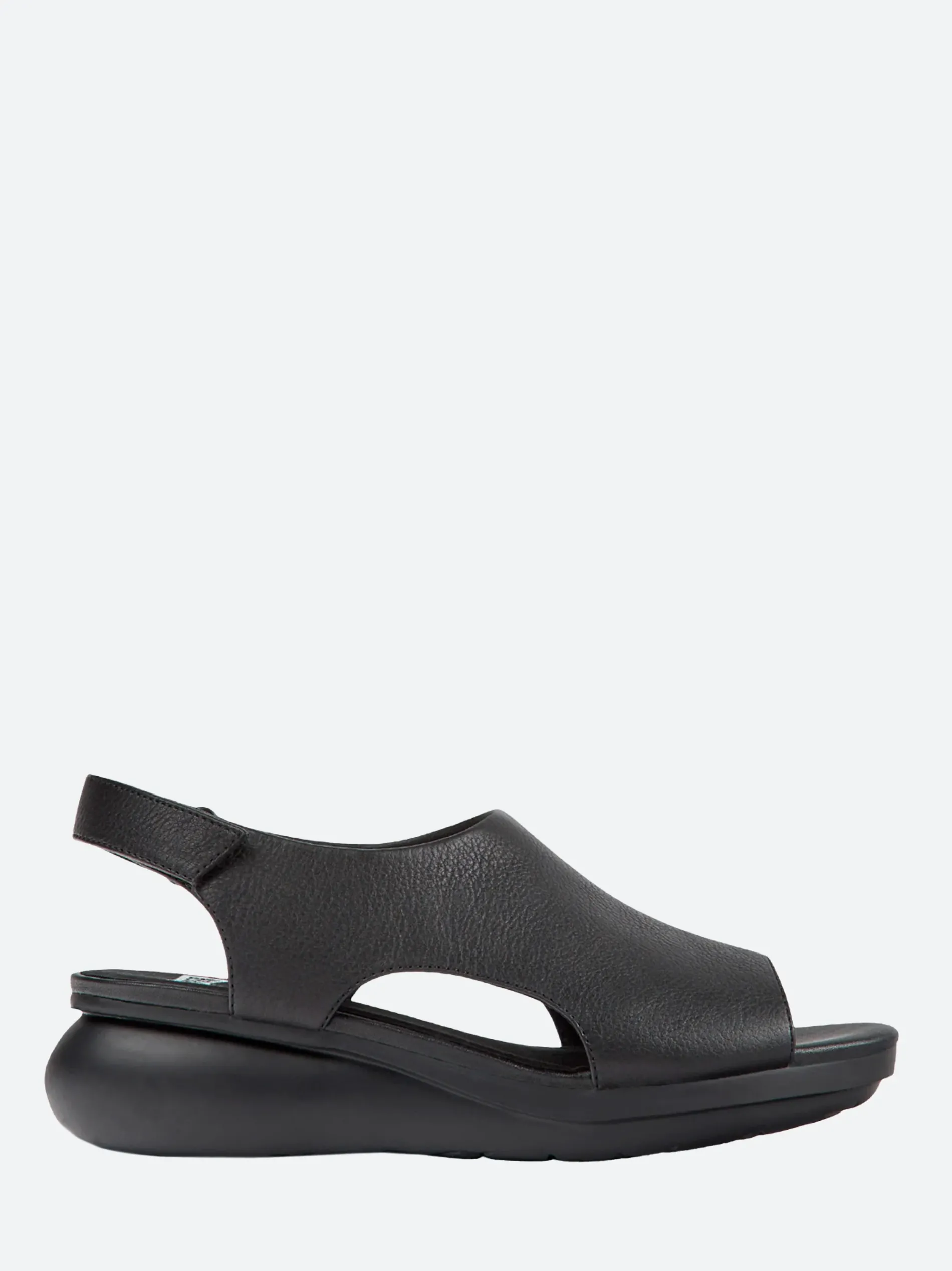 Camper - Balloon Cut-Out Sandal in Black