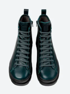 Camper - Brutus Lace-Up Boots in Dark Green