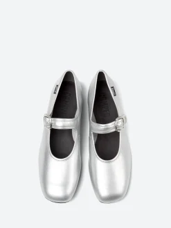 Camper - Casi Myra Ballerinas in Silver
