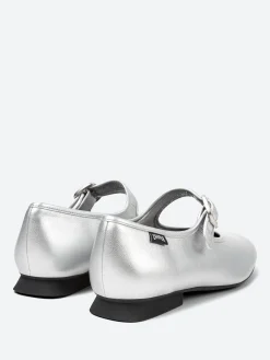 Camper - Casi Myra Ballerinas in Silver