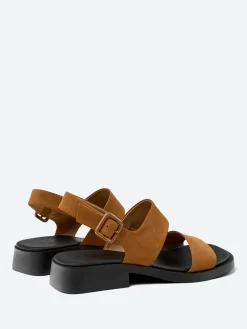 Camper - Dana Sandals in Brown Suede