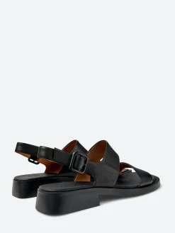 Camper - Dana 2-Strap Sandals in Black