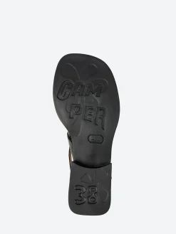 Camper - Dana 2-Strap Sandals in Black