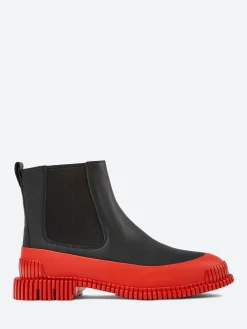 Camper - Women's Pix Chelsea Boots in Black and Red