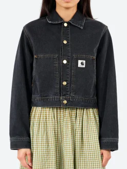 Carhartt WIP - Arca Jacket in Black Stone Wash