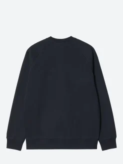 Carhartt WIP - Chase Sweatshirt in Dark Navy/Gold