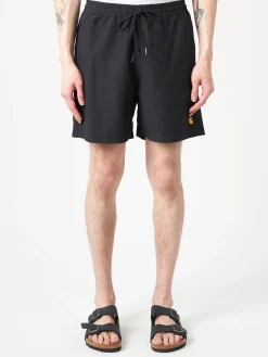 Carhartt WIP - Chase Swim Trunk in Black Rinse
