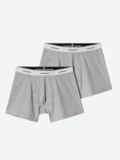Carhartt WIP - Cotton Trunks 2 Pack in Heather Grey