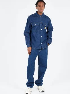 Carhartt WIP - Harvey Shirt Jacket in Blue Rinse