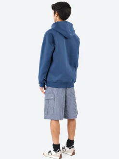 Carhartt WIP - Hooded Chase Sweatshirt in Dusky Blue