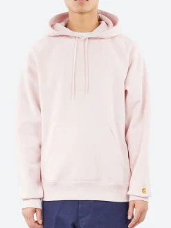 Carhartt WIP - Hooded Chase Sweatshirt in Air Pink