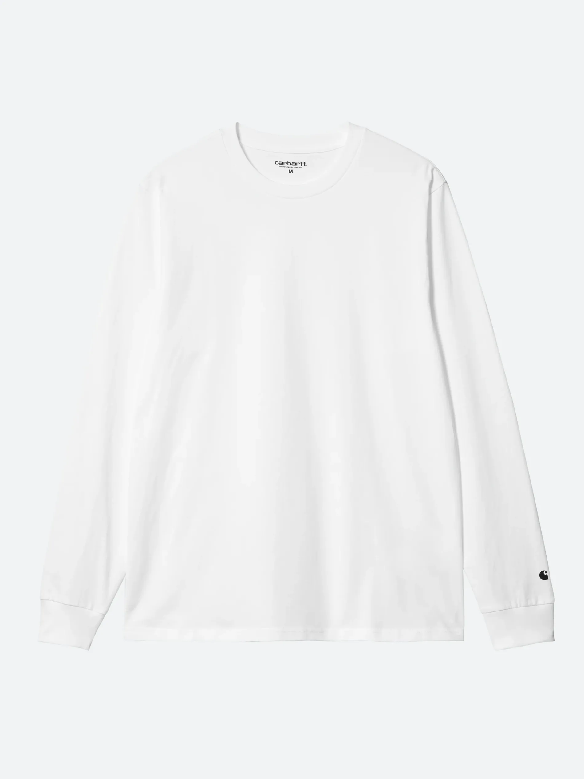 Carhartt WIP - L/S Base T-Shirt in White/Black