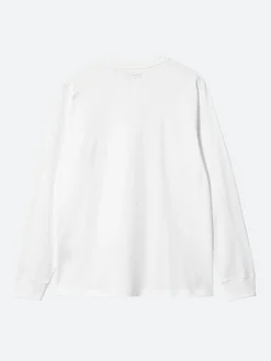 Carhartt WIP - L/S Base T-Shirt in White/Black