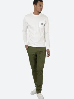 Carhartt WIP - L/S Pocket T-Shirt in White