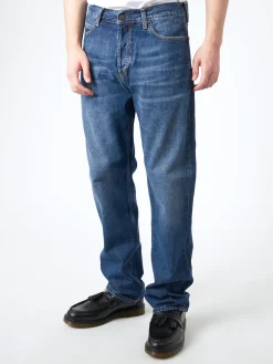 Carhartt WIP - Marlow Pant in Blue Dark Used