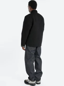 Carhartt WIP - Michigan Chore Coat (Spring) in Black and Black Rinsed