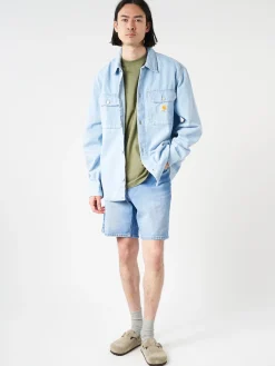 Carhartt WIP - Newel Short in Blue Light Used Wash