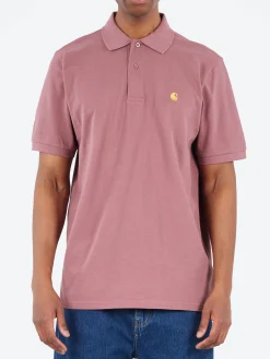 Carhartt WIP - S/S Chase Pique Polo in Dusky Pink