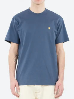 Carhartt WIP - S/S Chase T-Shirt in Dusky Blue