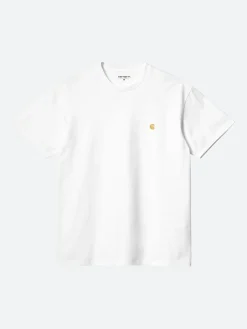 Carhartt WIP - S/S Chase T-Shirt in White/Gold
