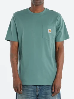 Carhartt Wip - S/S Pocket T-Shirt in Silver Pine