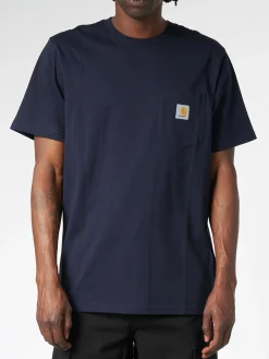 Carhartt WIP - S/S Pocket T-Shirt in Dark Navy