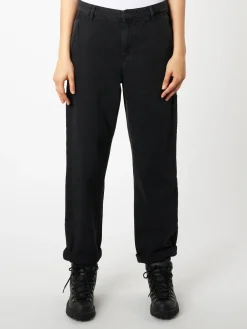 Carhartt WIP - W Pierce Pant in Black Stone Wash