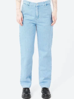 Carhartt WIP - W Pierce Pant Straight in Blue Stone Bleach