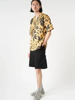 Carhartt WIP - Woodblock Print Shirt in Bourbon