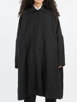 Casey Casey - Atomless Coat in Black