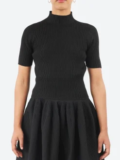 CFCL - Portrait Short Sleeve Top in Black