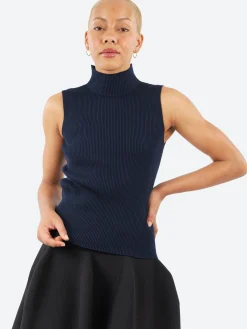 CFCL - Portrait Sleeveless Top in Navy