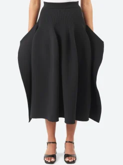 CFCL - Pottery Crease Skirt in Black
