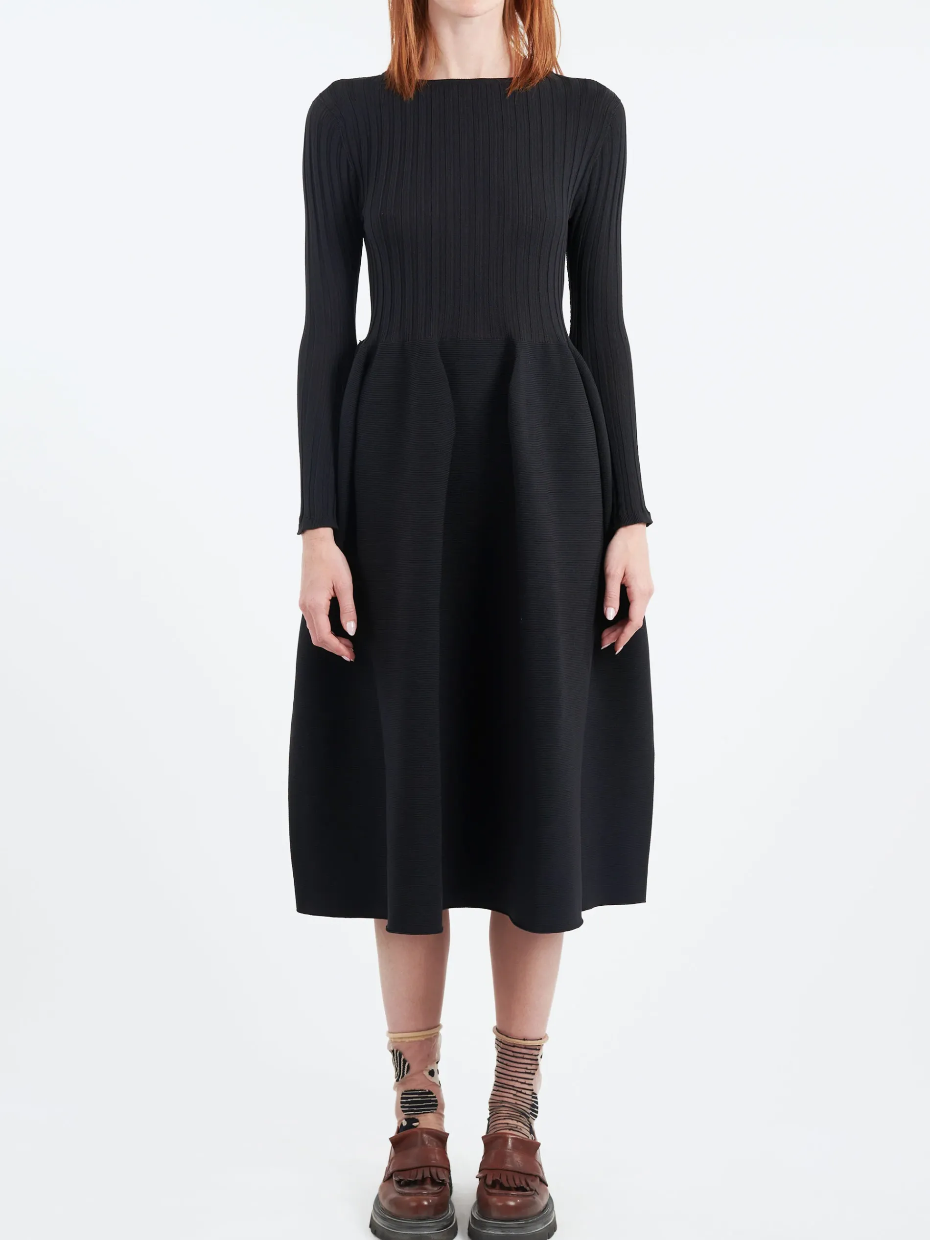 CFCL - Pottery Long Sleeve Dress in Black