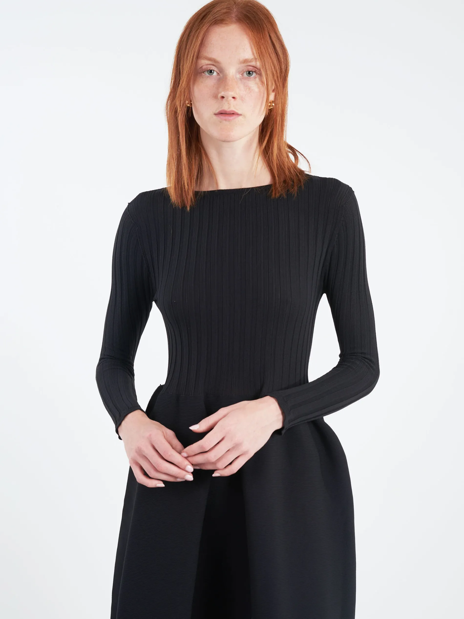 CFCL - Pottery Long Sleeve Dress in Black