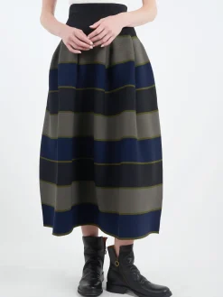 CFCL - Pottery Skirt in Black Multi