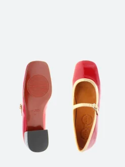 Chie Mihara - Idan Shoes in Rojo and Champagne