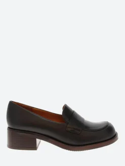 Chie Mihara - Tussan Loafers in Black Troka