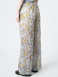 Chloé Stora - Rougail Pant in Bleu Fleurs (Blue Floral)