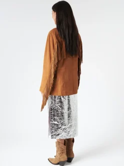 Chloé Stora - Uliana Suede Jacket in Cognac