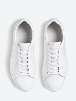 CLAE - Bradley in Triple White Leather