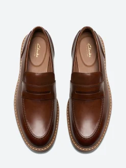 Clarks - Aldwin Step Loafer in Mid Tan Leather